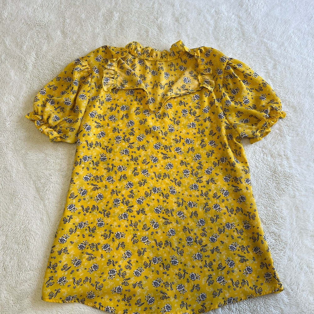 Floral Yellow Women's Top